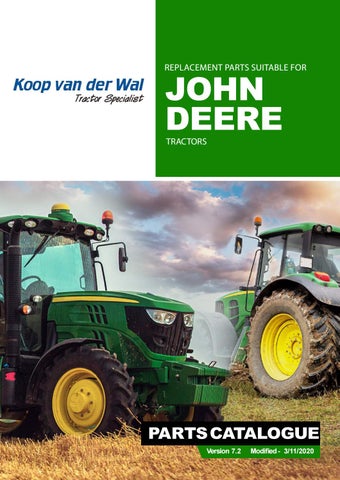 Catalogue pièces de rechange tracteur John Deere Partie 1